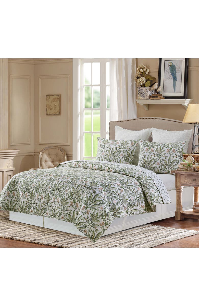 C&F Home Lana Palms Quilt Bedding Collection, Alternate, color, Green