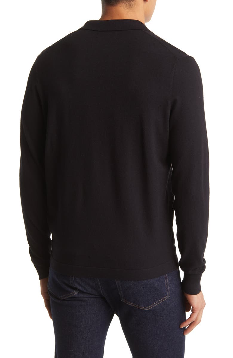 Nordstrom Long Sleeve Johnny Collar Polo Sweater, Alternate, color,