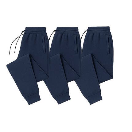 BenBen Men's 3 Pack Ultra Soft Fleece Jogger Sweatpants in Navy/navy/navy 