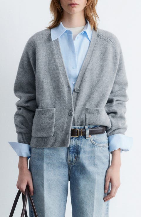 Patch Pocket Wool & Cotton Cardigan