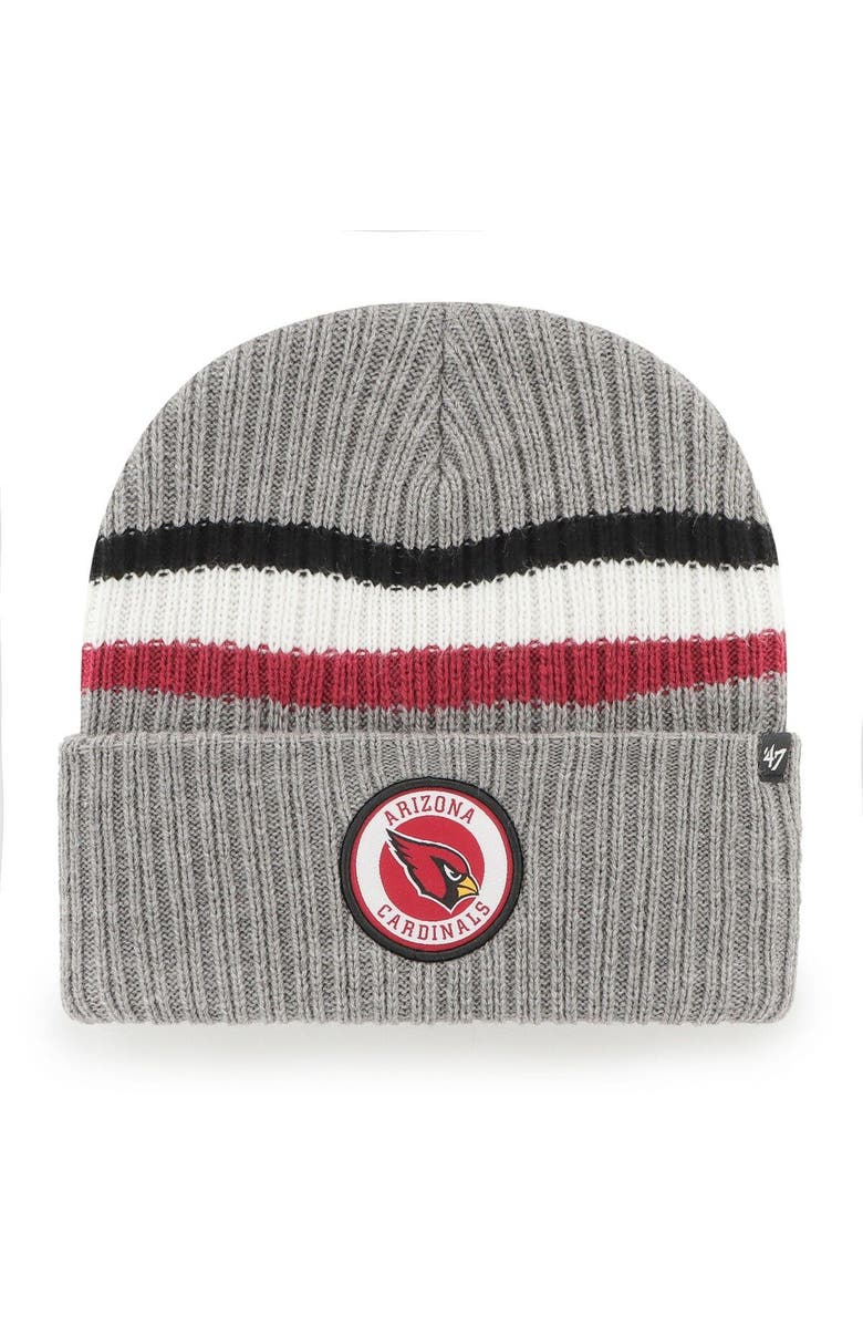 '47 Men's '47 Gray Arizona Cardinals Highline Cuffed Knit Hat, Main, color, Gray