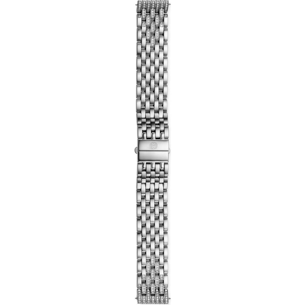 MICHELE Deco Diamond 18mm Bracelet Watchband in Silver  product