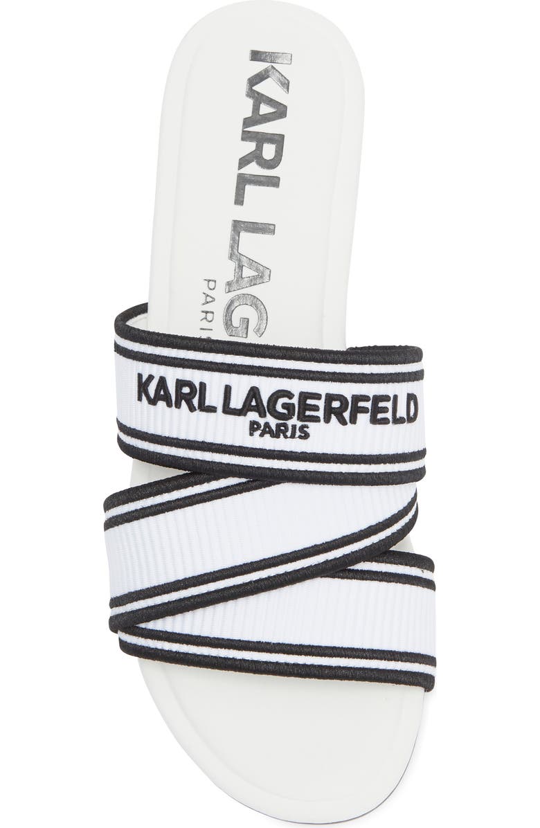 KARL LAGERFELD PARIS Caitlyn Slide Sandal, Alternate, color,