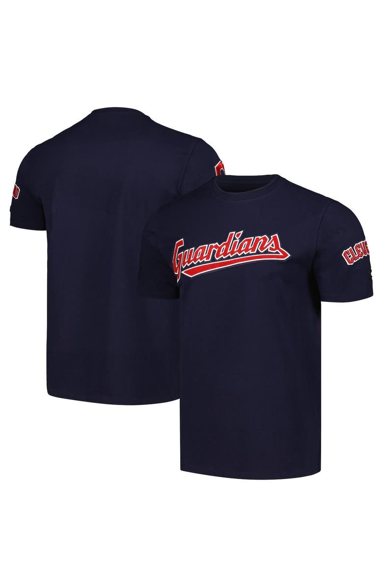 PRO STANDARD Men's Pro Standard Navy Cleveland Guardians Team Logo T-Shirt, Main, color, Navy