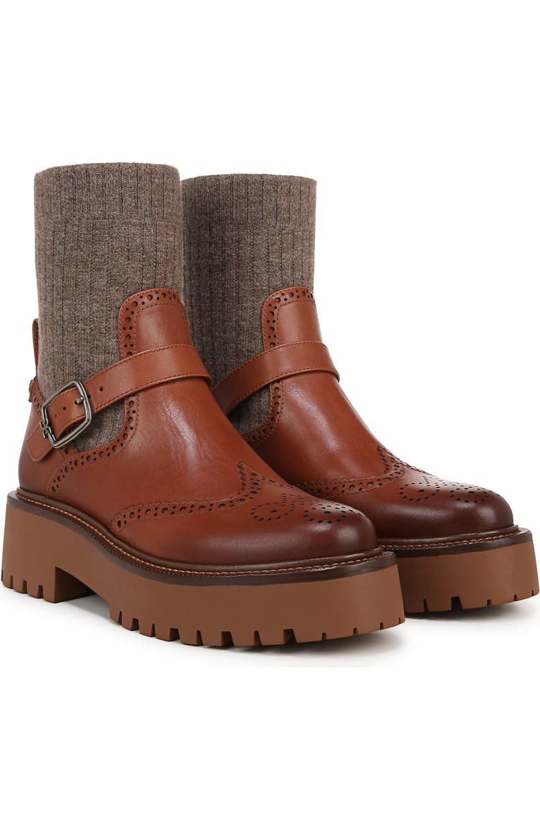 Sam Edelman Elly Lug Sole Boot, Main, color, Rich Cognac