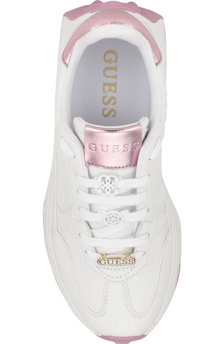 GUESS Calebb Sneaker, Alternate, color, White 147