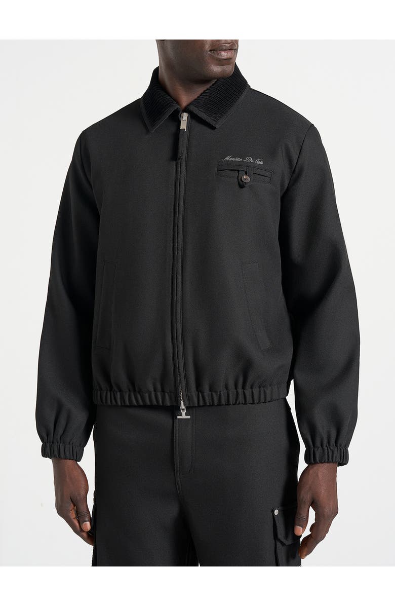 Manière De Voir Kilian Unisex Twill Signature Jacket, Alternate, color, Black