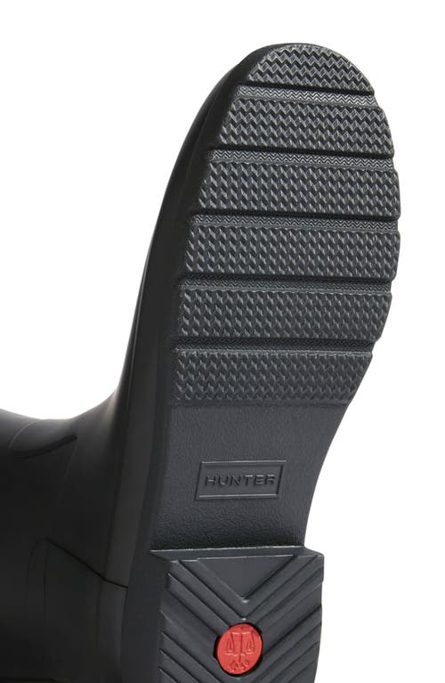Shop Hunter Refined Tall Waterproof Rain Boot In Black