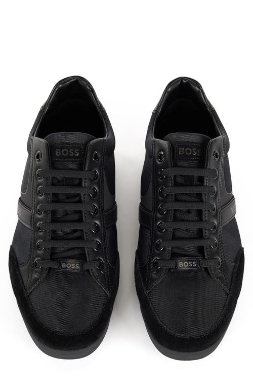 Hugo Boss Boss Saturn Low Top Sneaker In Black