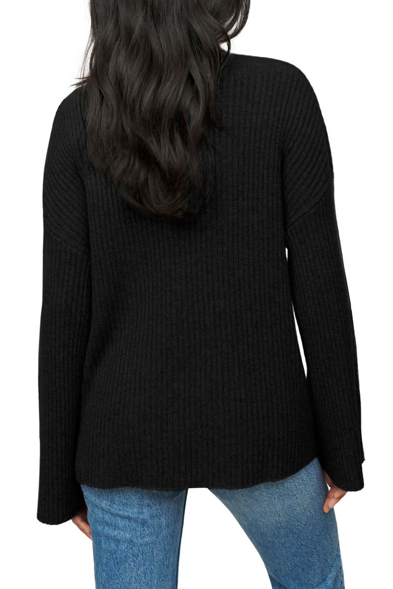 Fantino Recycled Cashmere Blend Cardigan, Alternate, color, BLACK