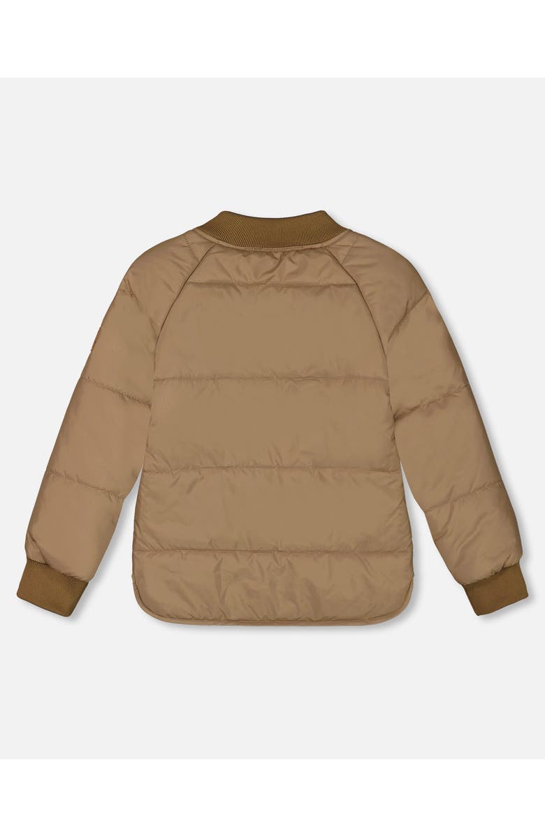 Deux par Deux Girl's Quilted Jacket Taupe, Alternate, color,
