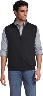 Lands' End Bedford Rib Full Zip Vest