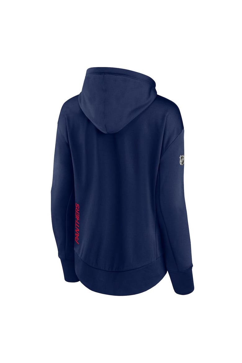 Women's Fanatics Branded Navy Florida Panthers Authentic Pro Rink Full-Zip Hoodie, Alternate, color, Navy