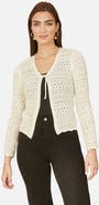 Yumi Crochet Tie Front Cardigan