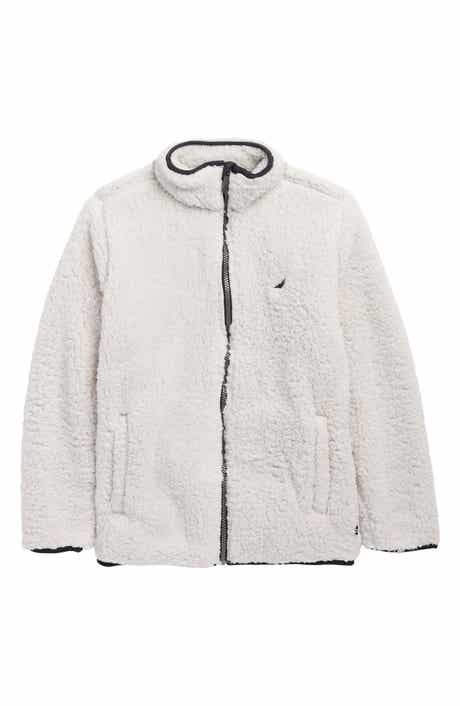Nautica Kids' Faux Shearling Zip-Up Hoodie