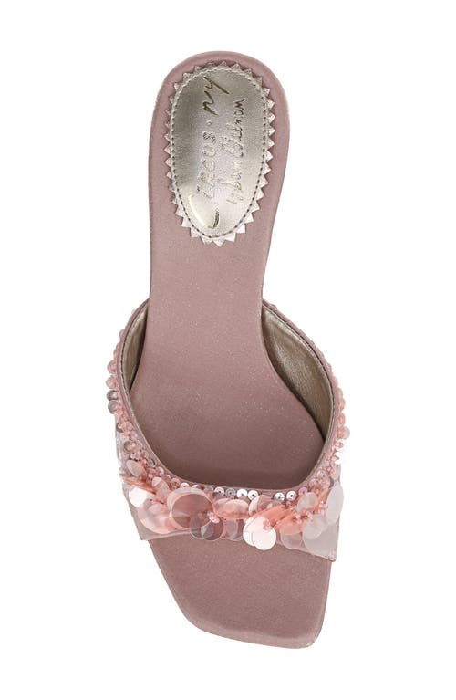 Circus Ny By Sam Edelman Juliana Sequin Mid-heel Dress Sandals In Blush