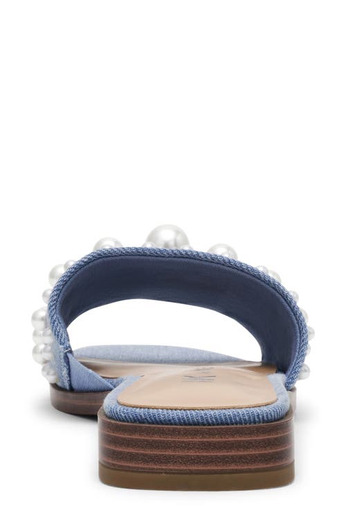 ANNE KLEIN ANNE KLEIN EUGENIE FAUX PEARL SLIDE SANDAL
