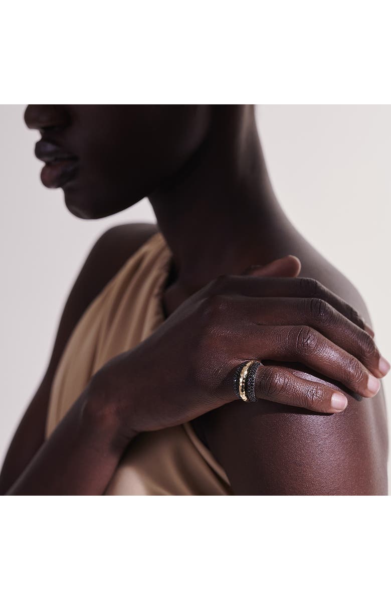 John Hardy Classic Chain Hammered 3-Row Ring, Alternate, color,