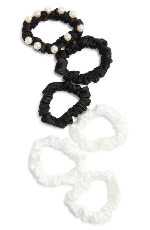 6-Pack Satin Ponytail Holders