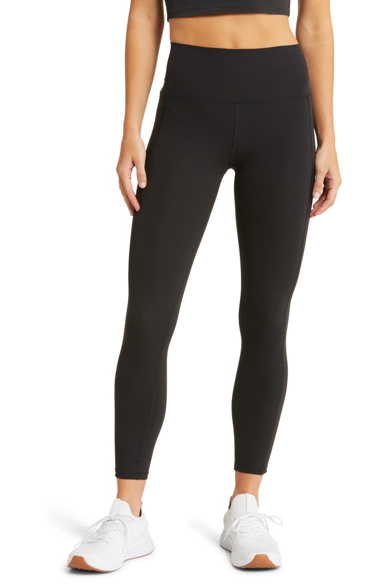 Studio Pocket Leggings, Main, color, BLACK