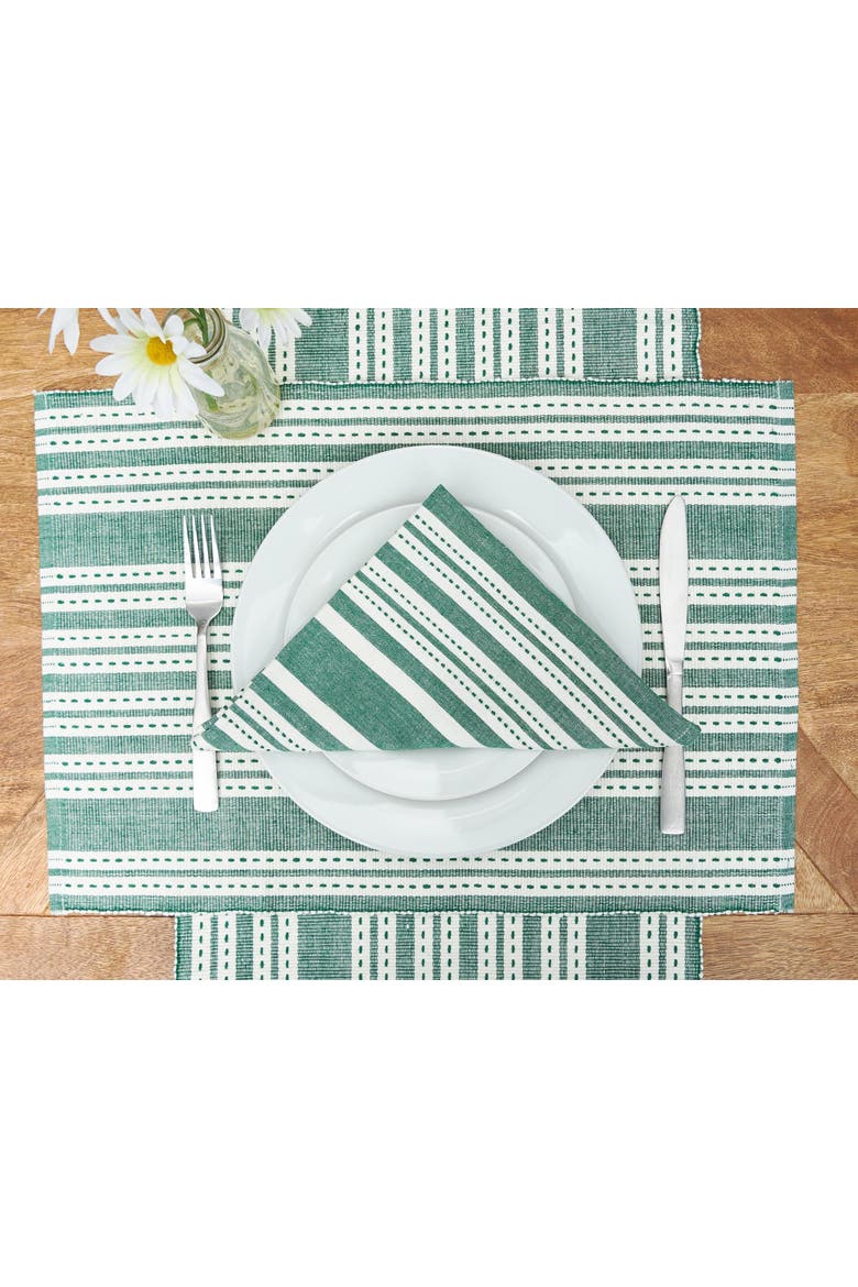 Warner Emerald Dining Table Runner 14" x 72", Alternate, color, Green