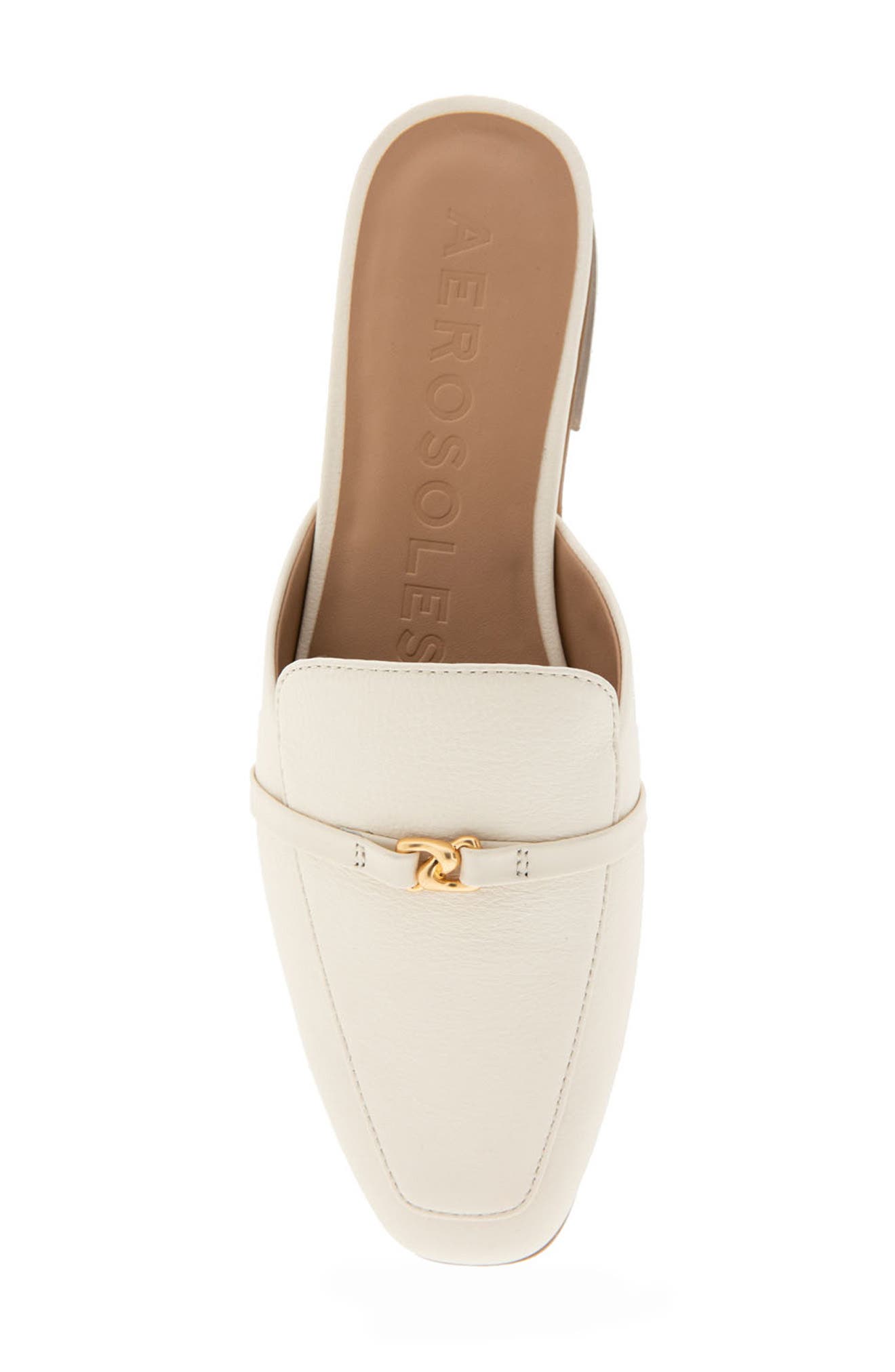 Patchin Mule, Alternate, color, EGGNOG PEBBLED LEATHER