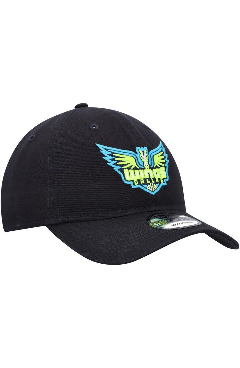 New Era Men's New Era Navy Dallas Wings Core Logo 9TWENTY Adjustable Hat, Alternate, color, 