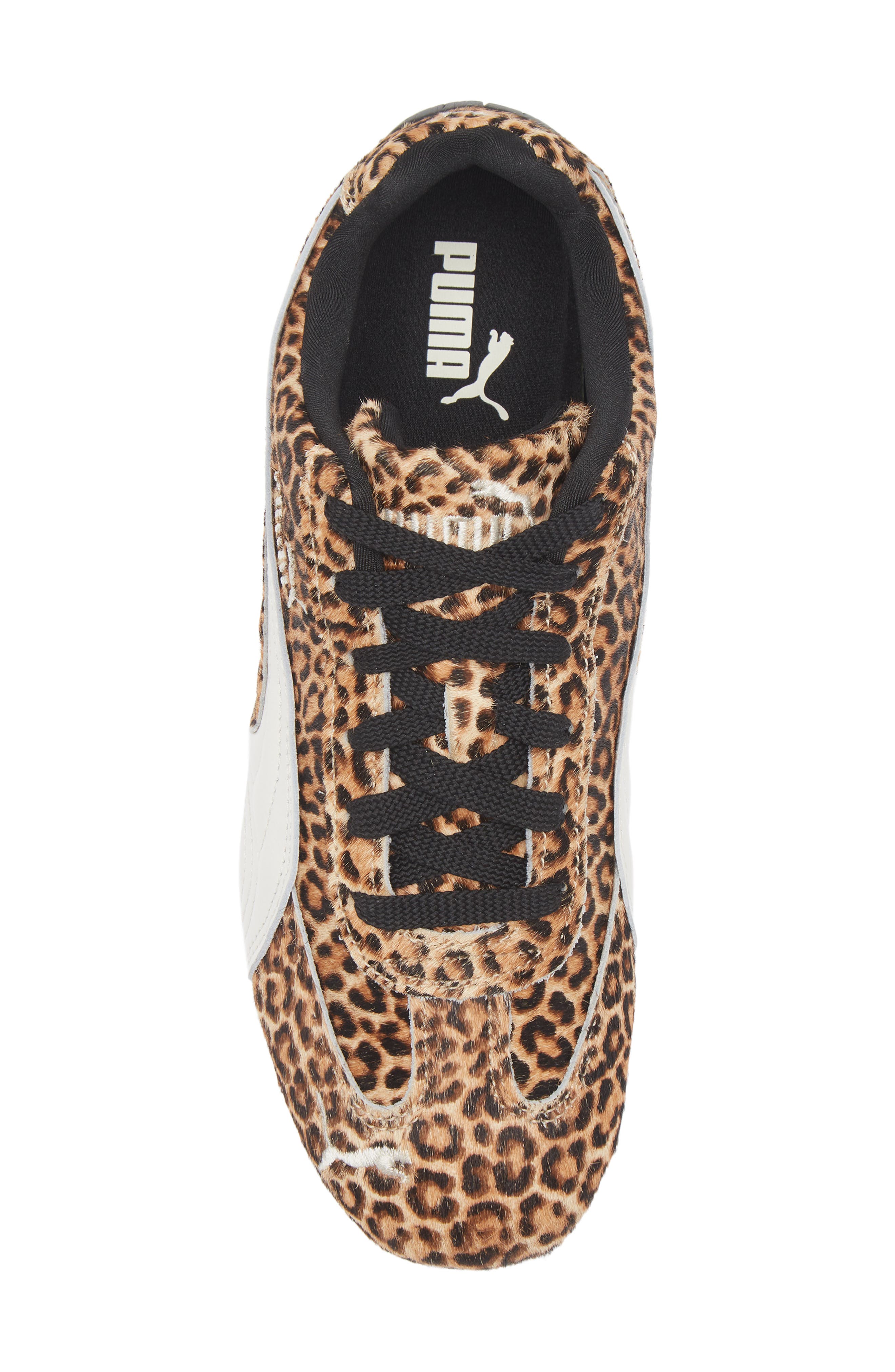 PUMA Speedcat Genuine Calf Hair Sneaker, Alternate, color, Black/ Warm White Calf Hair