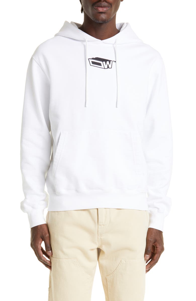 Off-White Graffiti Zine Slim Fit Cotton Hoodie | Nordstrom