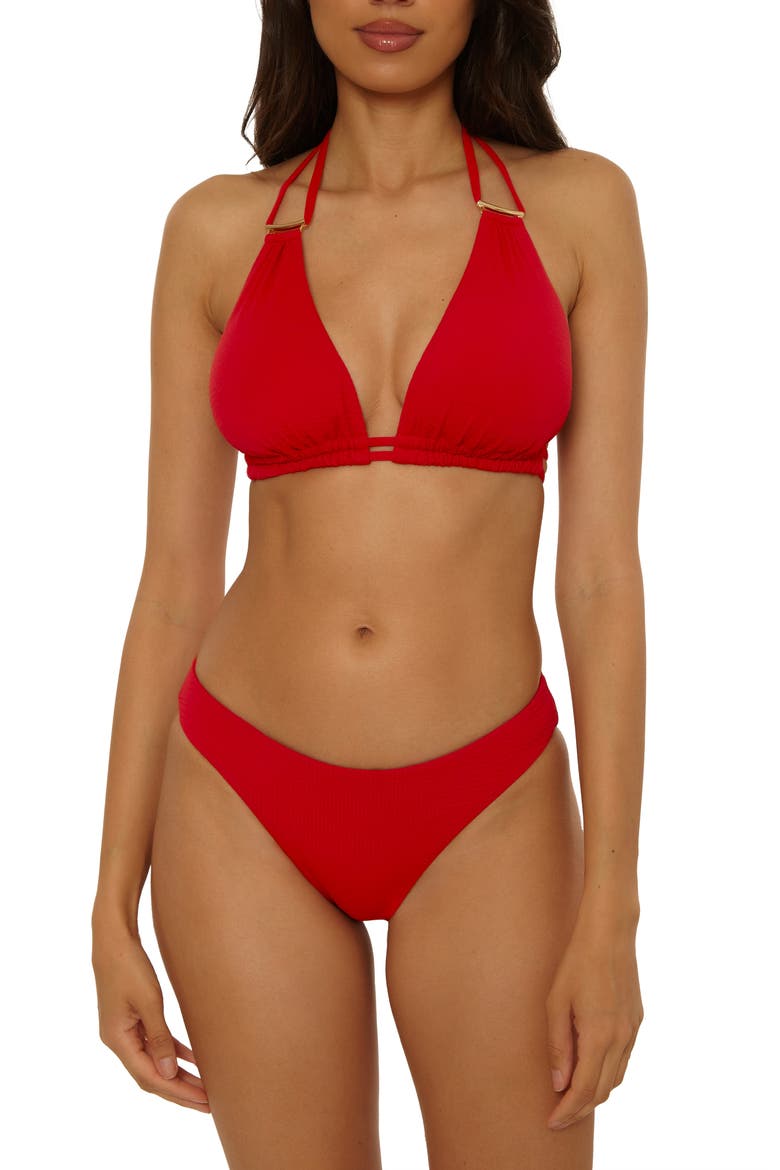 Riviera Hipster Bikini Bottoms, Alternate, color, APPLE