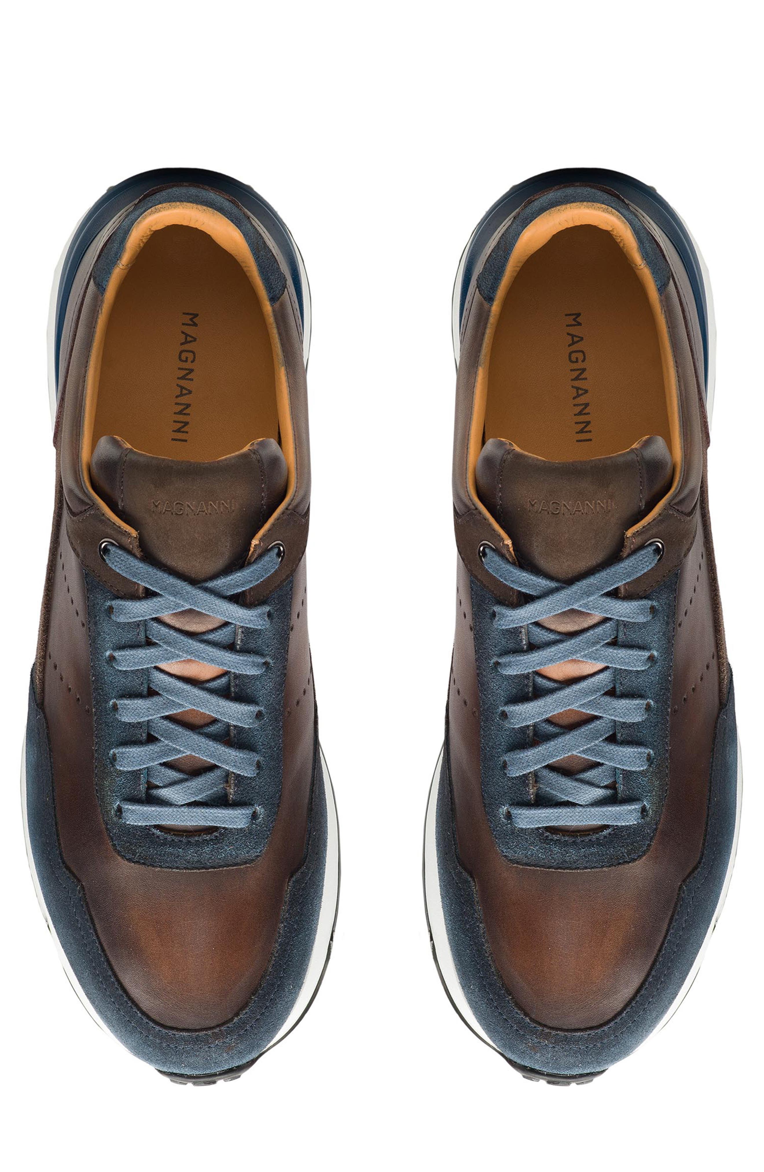Bravo Sneaker, Alternate, color, NAVY / BROWN