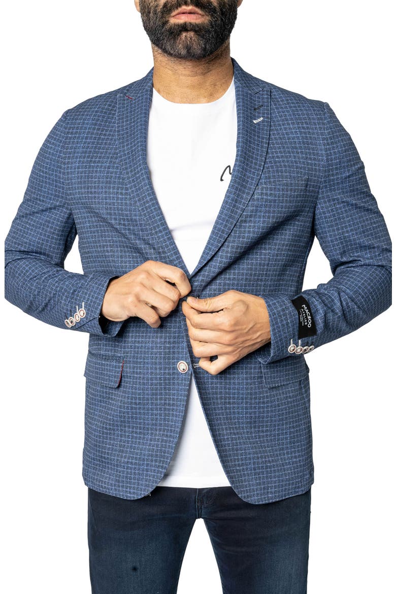 Unconstructed Vortex Blue Blazer, Alternate, color, BLUE