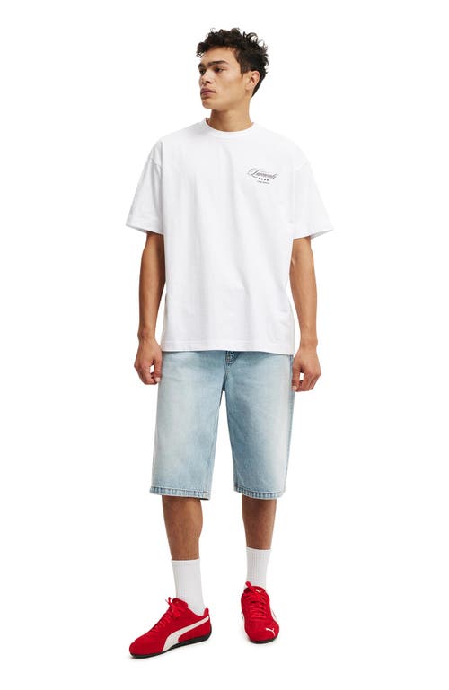 COTTON ON COTTON ON BOX FIT TEXT T-SHIRT 