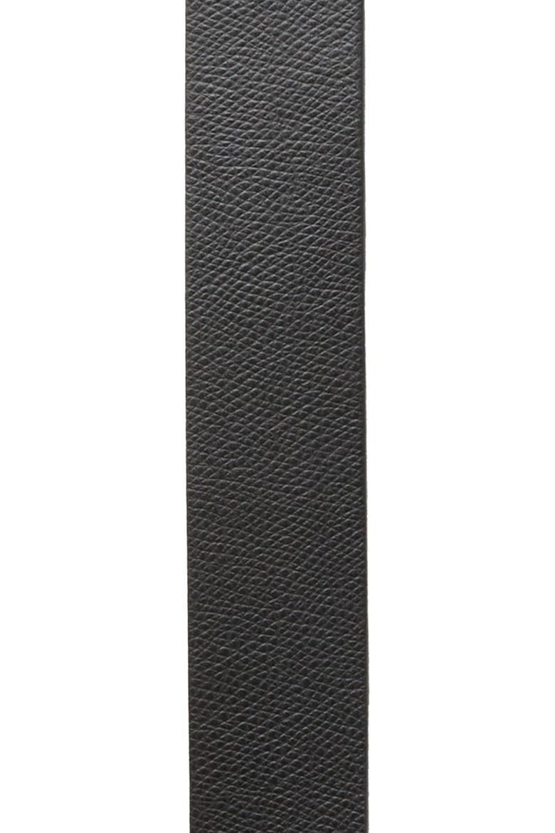 Daniela Pebbled Leather Belt, Alternate, color, BLACK