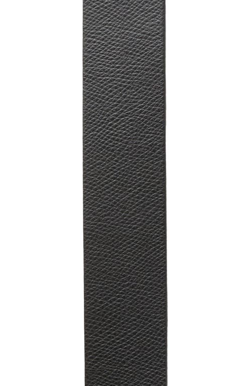 Bruno Magli Daniela Pebbled Leather Belt In Black