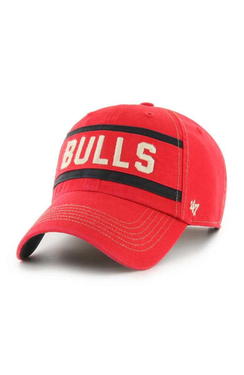 '47 Men's '47 Red Chicago Bulls Quick Snap Clean Up Adjustable Hat, Alternate, color, 