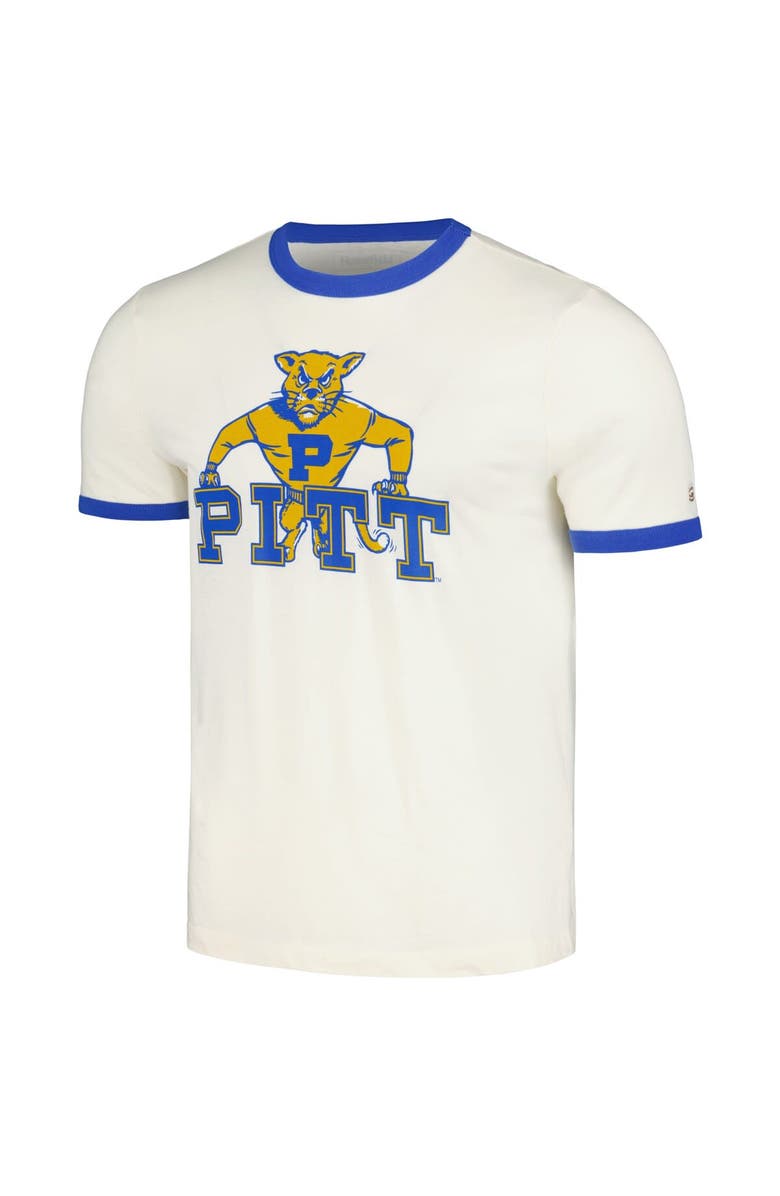 HOMEFIELD Men's Homefield Cream Pitt Panthers Ringer T-Shirt, Alternate, color, Cream