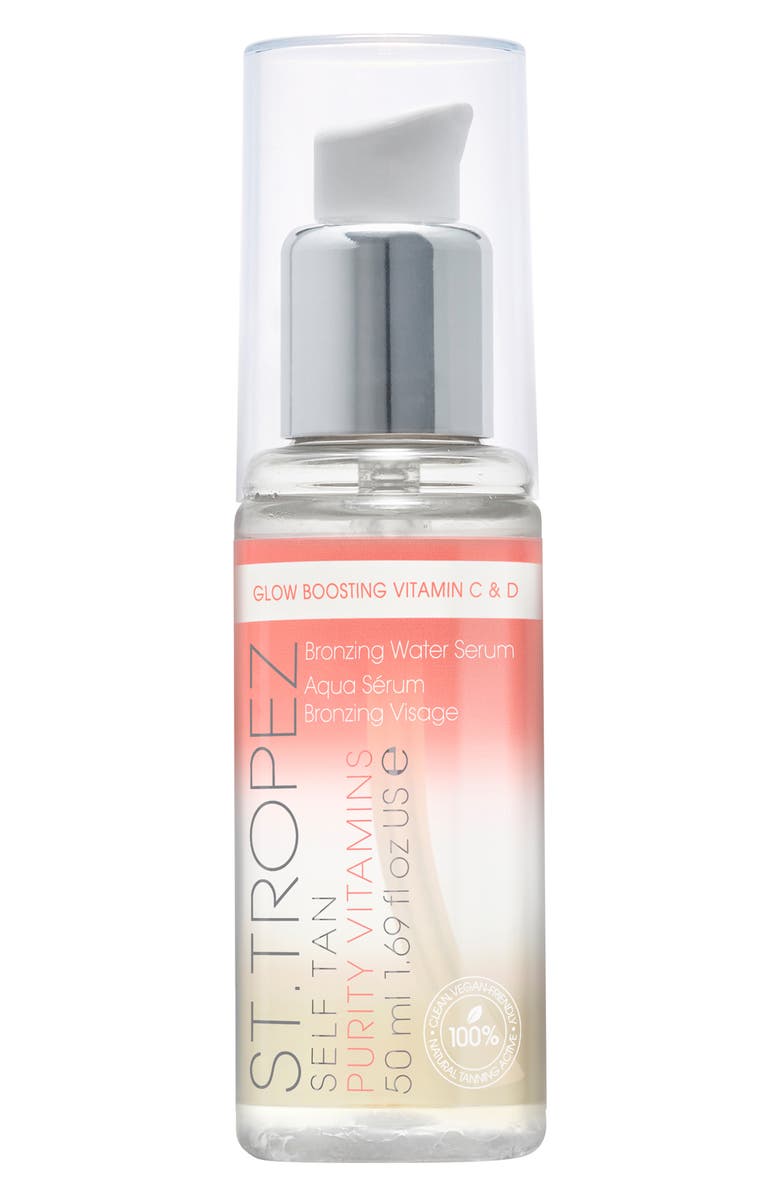St. Tropez Self Tan Purity Vitamins Bronzing Water Face Serum, Main, color, 