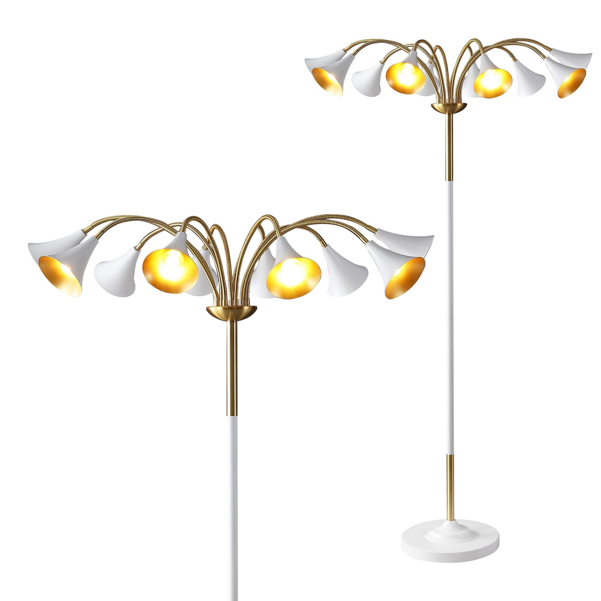 selected Brass Gold/White