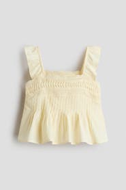 H&M Lace-trim Cotton Top