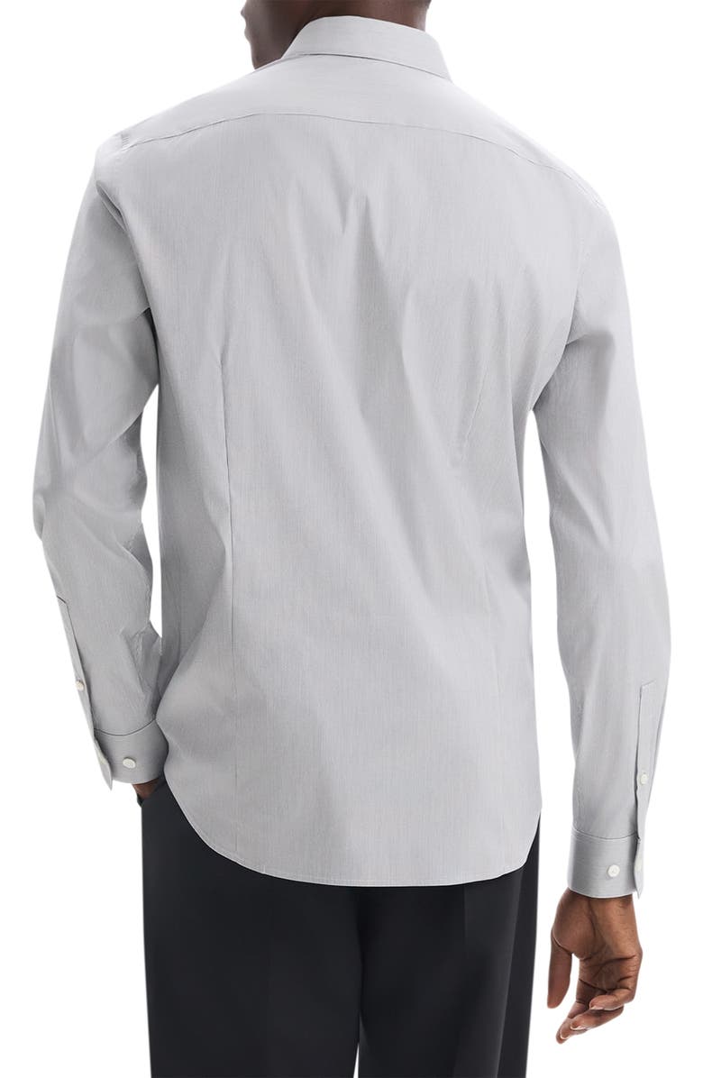 Theory Sylvain Micropattern Stretch Cotton Blend Button-Up Shirt, Alternate, color, 