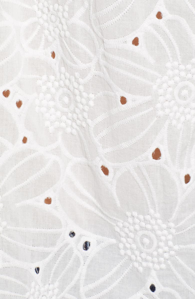 KAS New York Murielle Bell Sleeve Eyelet Blouse, Alternate, color, 