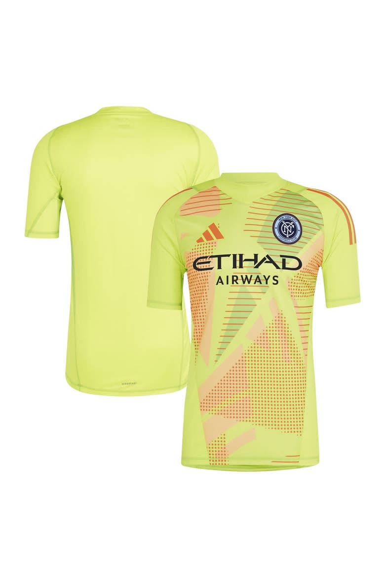 Men's adidas Yellow New York City FC 2024 Goalkeeper Jersey, Main, color, Yellow