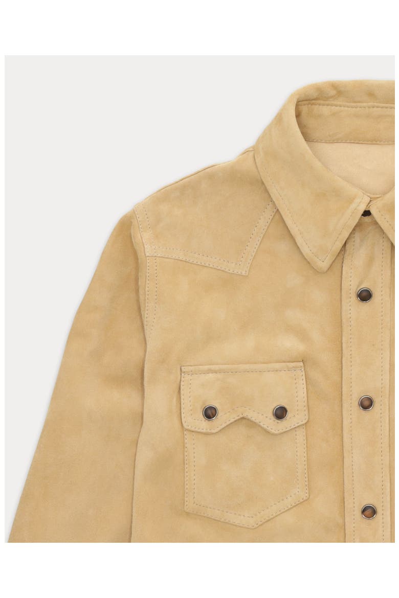 Toledo Suede Shirt, Alternate, color, Beige