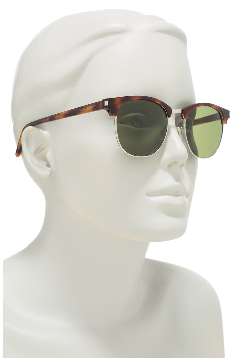 52mm Fashion Round Sunglasses, Alternate, color, AVANA AVANA GREEN
