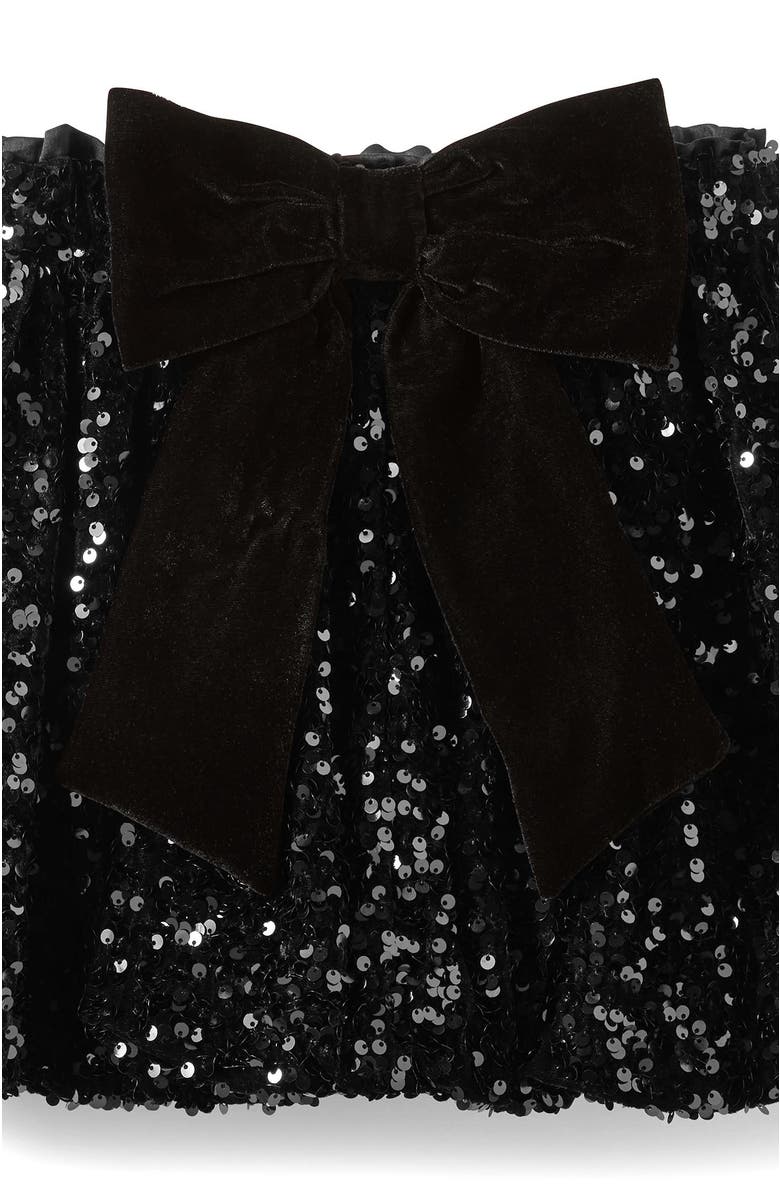 Cotton On Kids Kid's Frill Denim Skirt, Alternate, color, Balmoral Black