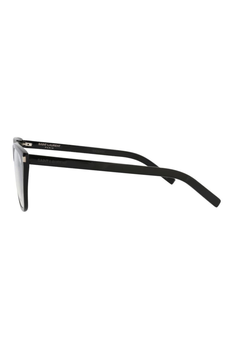 57mm Square Optical Frames, Alternate, color, BLACK BLACK TRANSPARENT