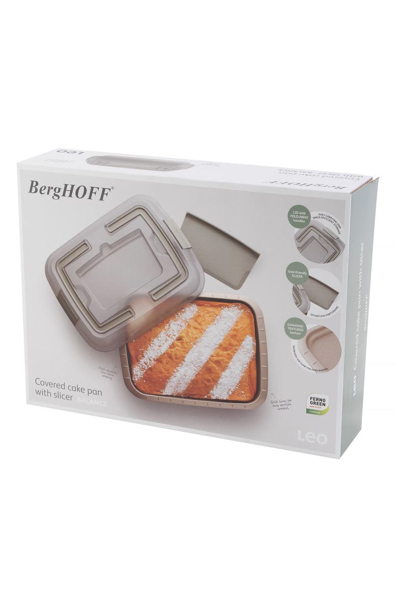 BergHOFF Leo Balance Covered Cake Pan Set, Alternate, color, Golden