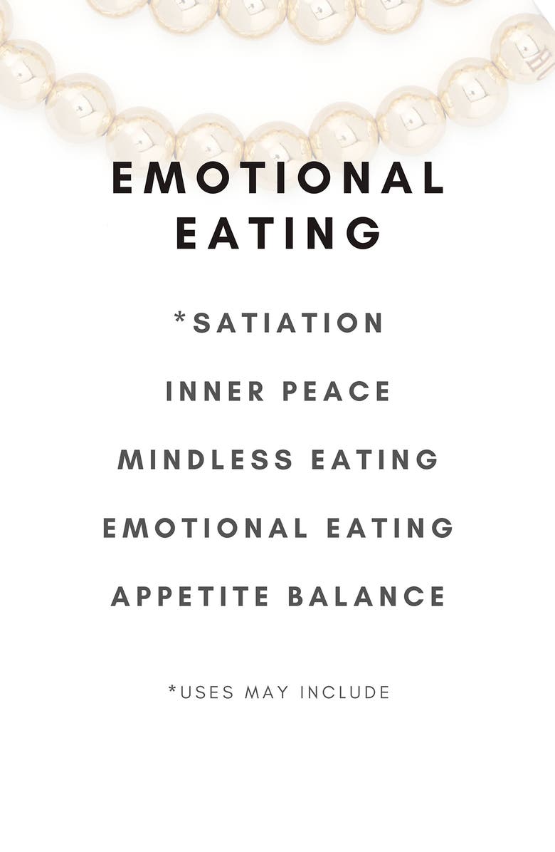 The Healer’s Collection N32 Emotional Eating Set of 2 Healer's Bracelets, Alternate, color, Yellow Gold