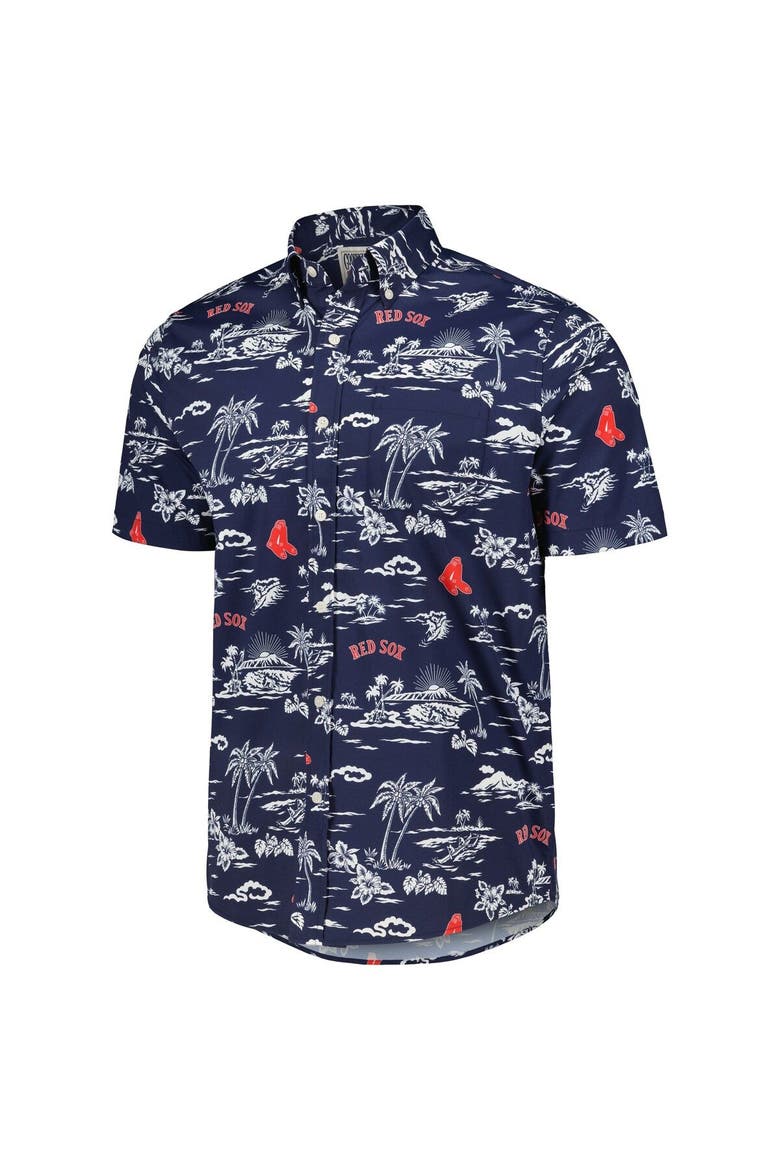 Men's Reyn Spooner Navy Boston Red Sox Kekai Button-Down Shirt, Alternate, color, Navy